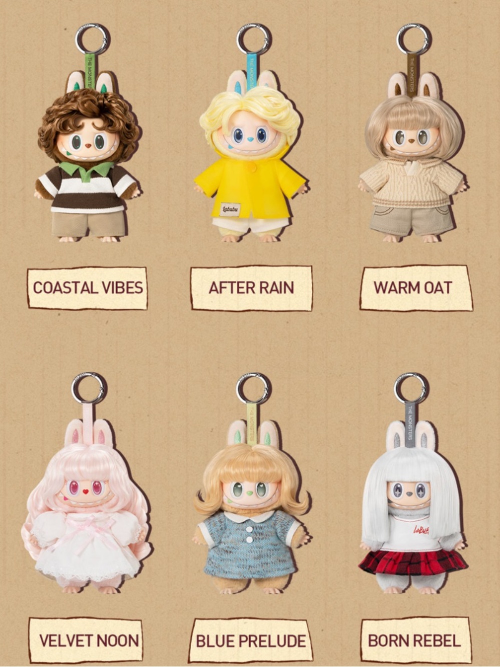 POP MART THE MONSTERS Hair Salon Series Vinyl Plush Pendant